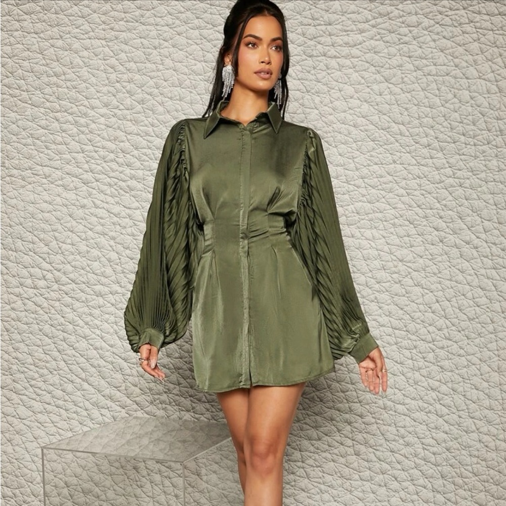 SHEIN Balloon Sleeve Dress